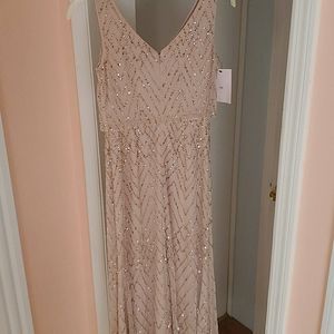 Anthropologie BHLDN Blaise dress sandstone blush